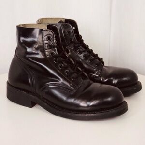 * HOLIDAYS SALE * VINTAGE Biltrite Army Leather Combat Boots